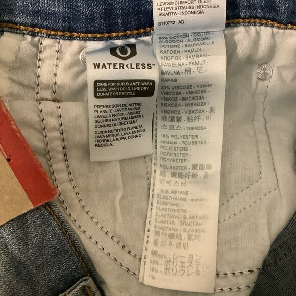Levi’s Premium Size 28X32 -724 High Rise Slim Straight Womens BlueJeans. New - Picture 7 of 9